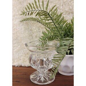 Vintage New Castle Collection 24% Lead Crystal Footed Bowl